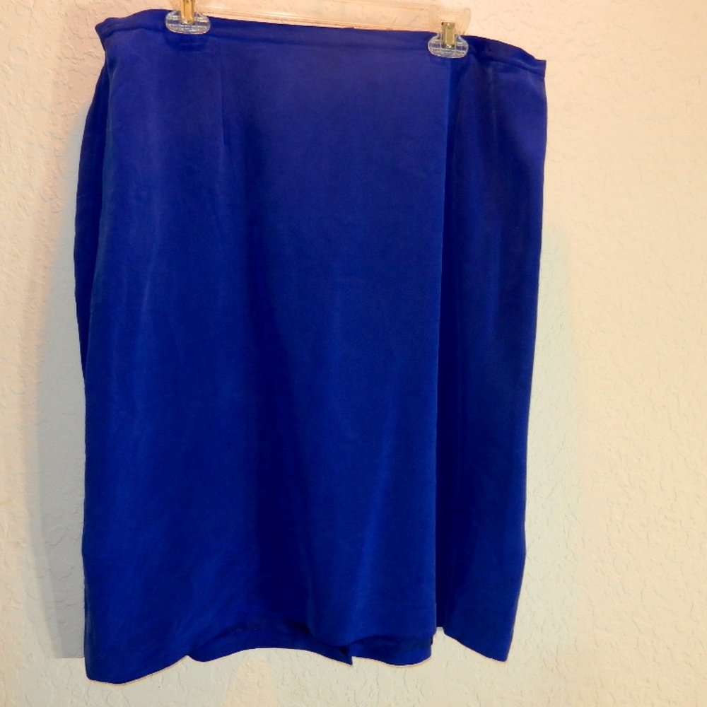 Chase Royal Blue Silk Skirt 20